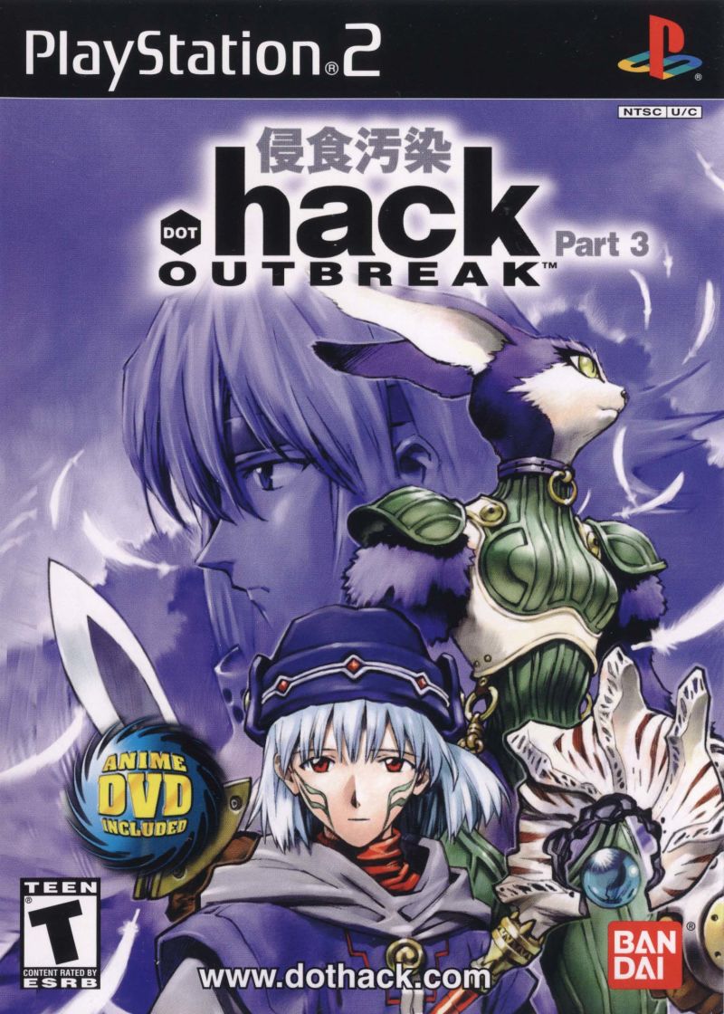 .hack Outbreak box art for Playstation 2